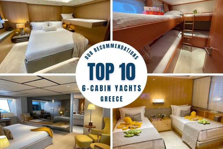 10 Best 6-Cabin Motor Yachts in Greece for Families, Friends & Flexibility